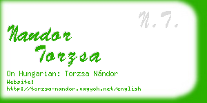 nandor torzsa business card