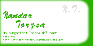 nandor torzsa business card